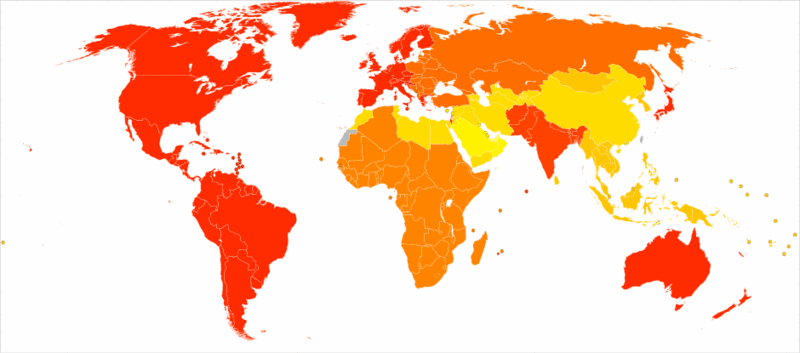 Disability-adjusted life year for insomnia per 100,000 inhabitants in 2002.